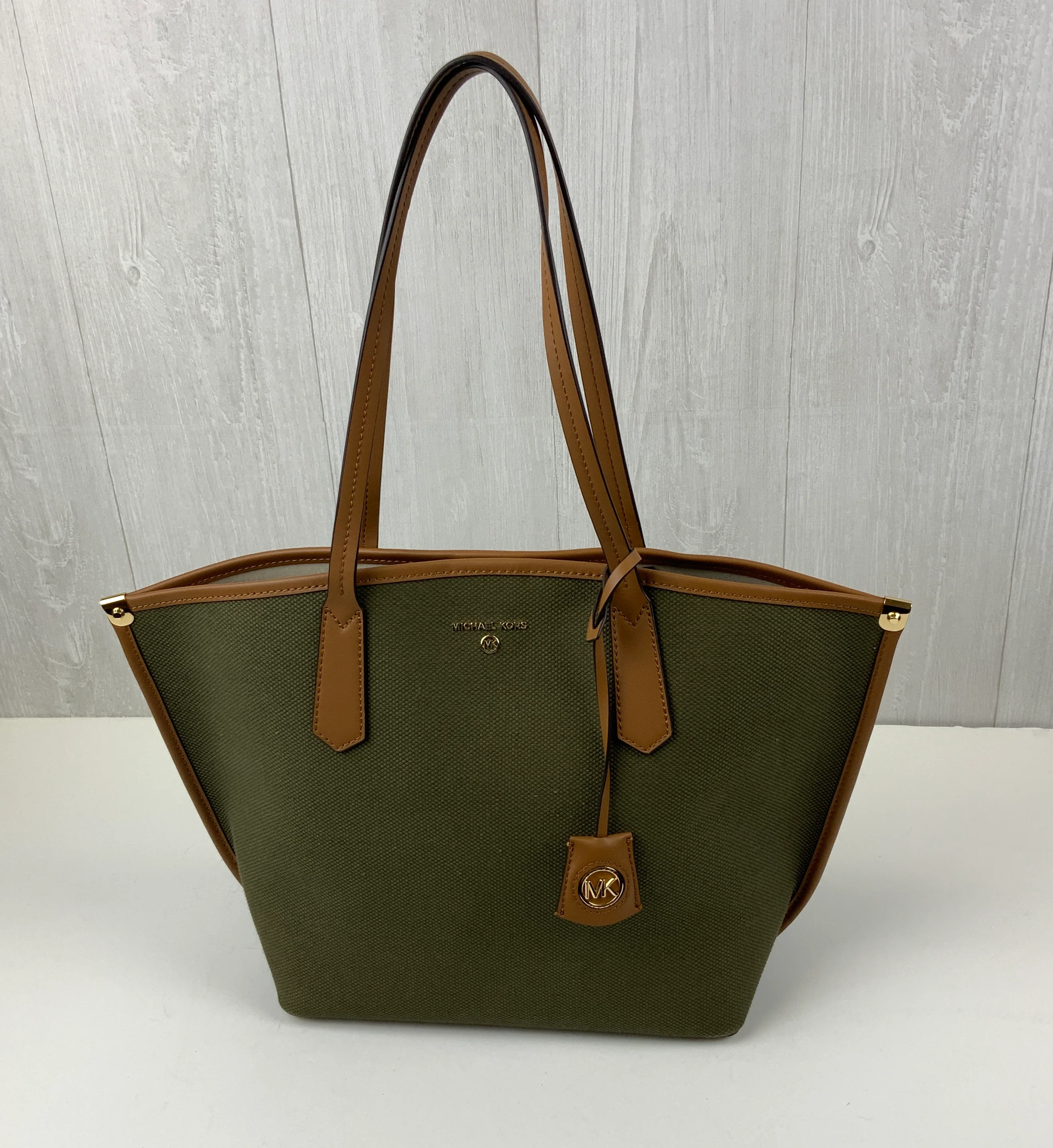 Stylish Olive Green Canvas Tote