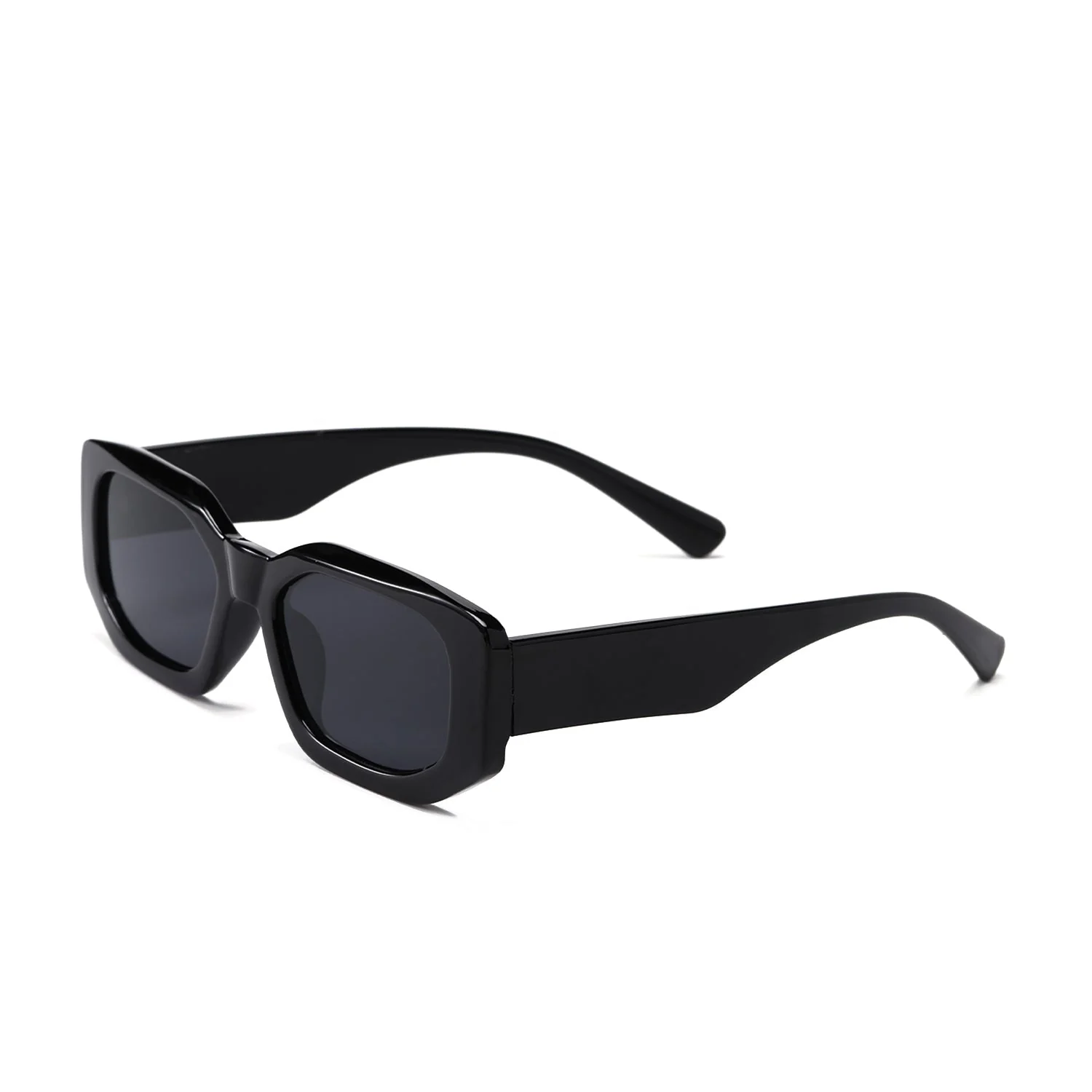 Stylish Black Rectangular Sunglasses